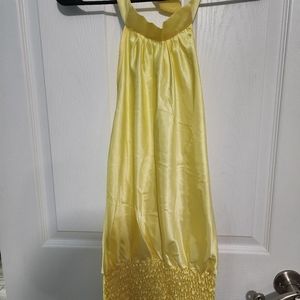 Medium Yellow Halter Top